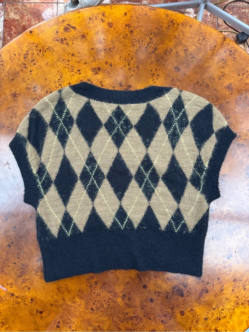 Free People Argyle Sweater Vest